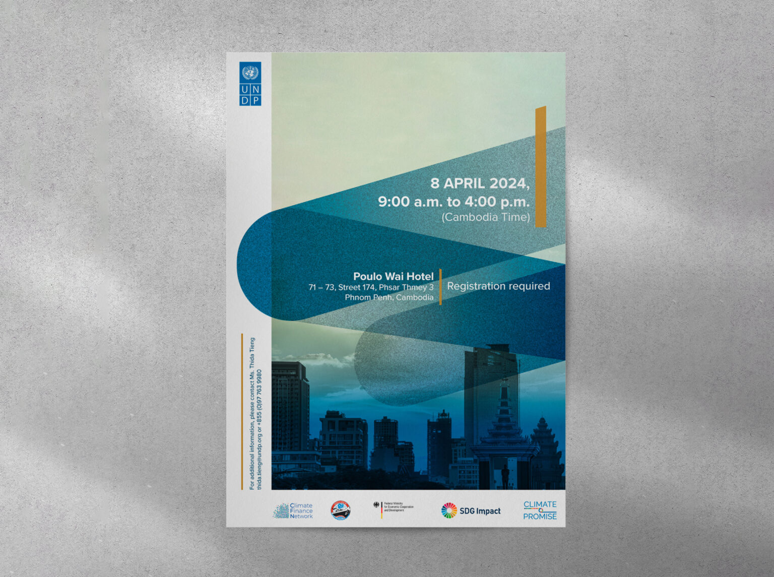 Design UNDP event poster